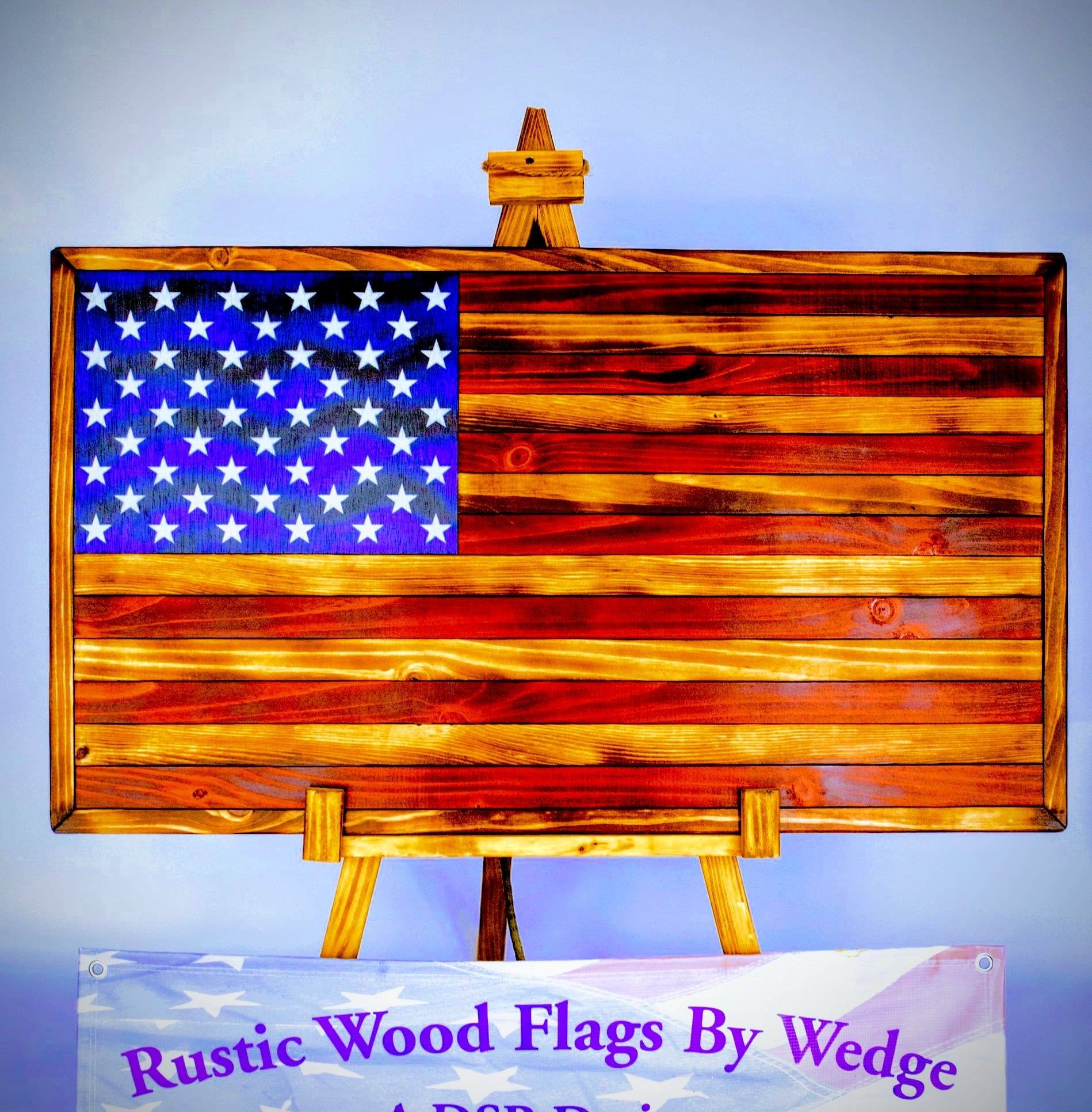 Rustic Wood Flags By Wedge